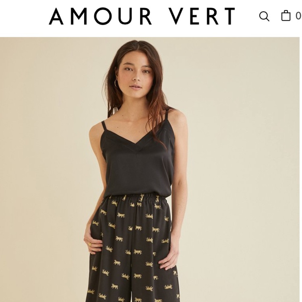 Amount Vert Barlow Silk Tank